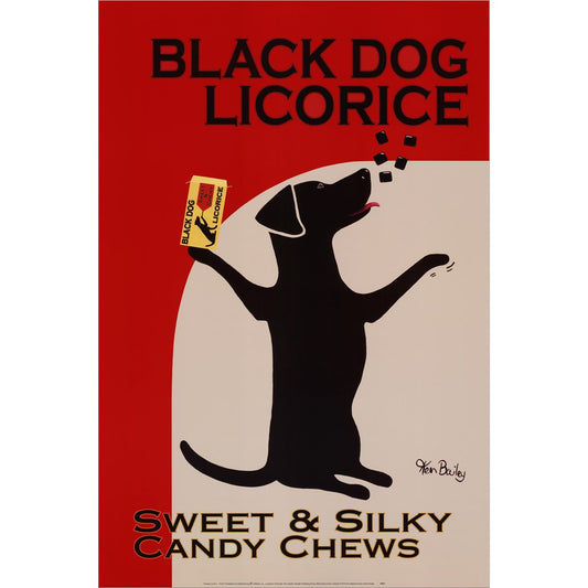 Black Dog Licorice by Ken Bailey, Unframed Print