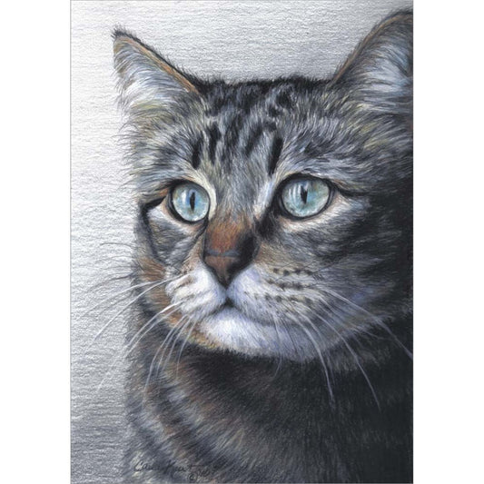 Cat Portrait by Carla Kurt, Unframed Print