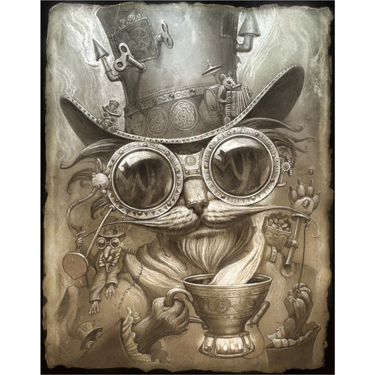 Steampunk Cat by Jeff Haynie, Unframed Print