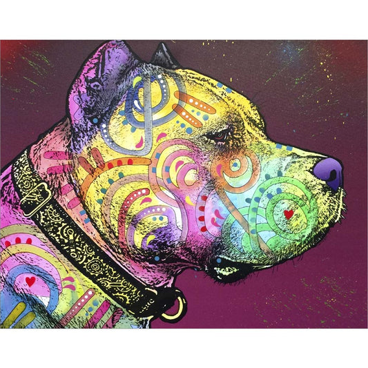 Pitbull Soul by Dean Russo, Unframed Print