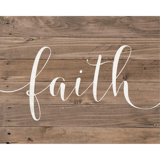 Rustic Faith Script by Jo Moulton, Unframed Print