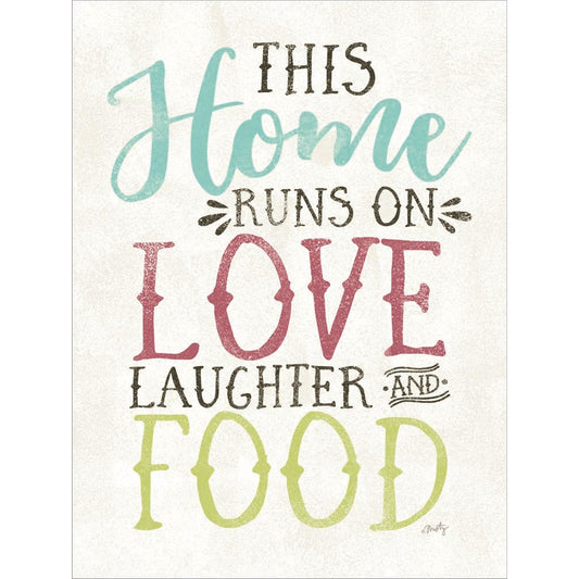 Love, Food and Laughter by Misty Michelle, Unframed Print