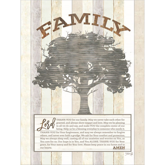 Family Prayer Tree by Marla Rae, Unframed Print