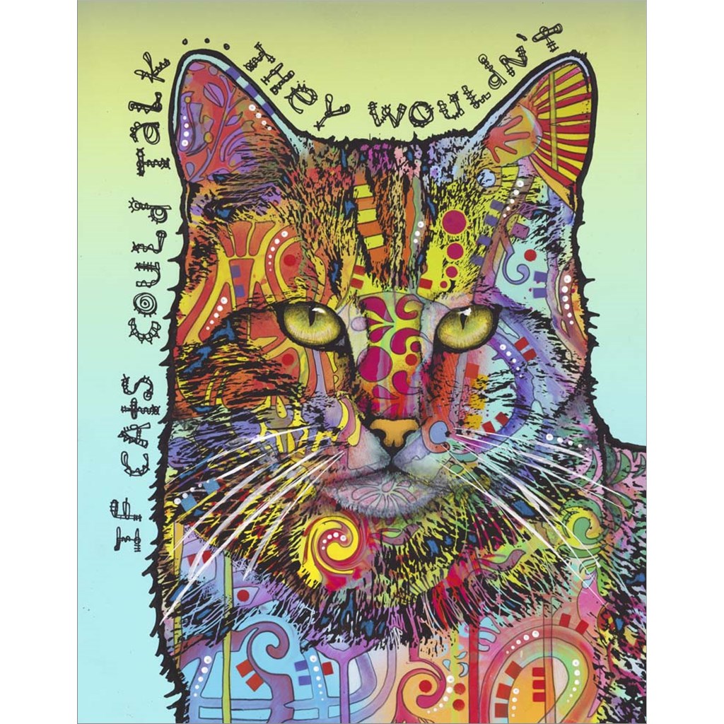 If Cats Could Talk by Dean Russo, Unframed Print