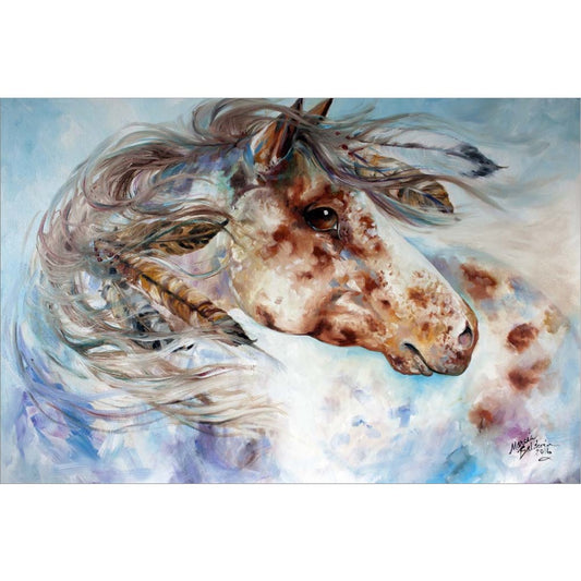 Thunder Appaloosa Indian War Horse by Marcia Baldwin, Unframed Print