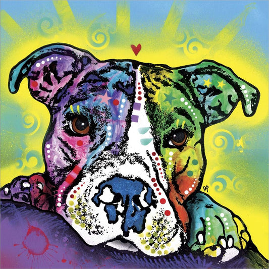 The Baby Pit Bull by Dean Russo, Unframed Print