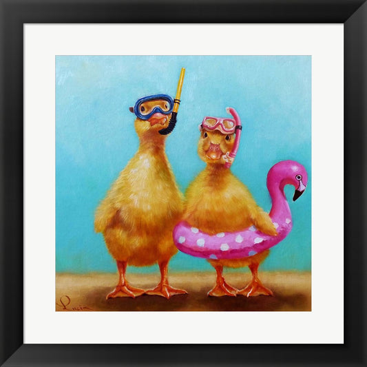 Pool Party by Lucia Heffernan, Framed Art