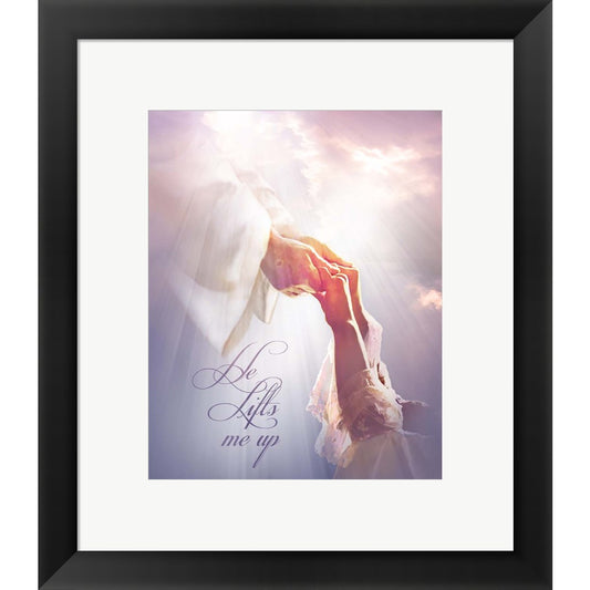 He Lifts Me Up by Danny Hahlbohm, Framed Art