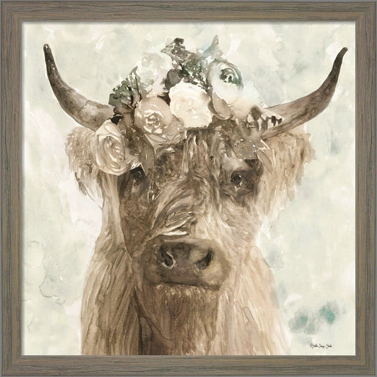 Cow and Crown II by Stellar Design Studio, Framed Art