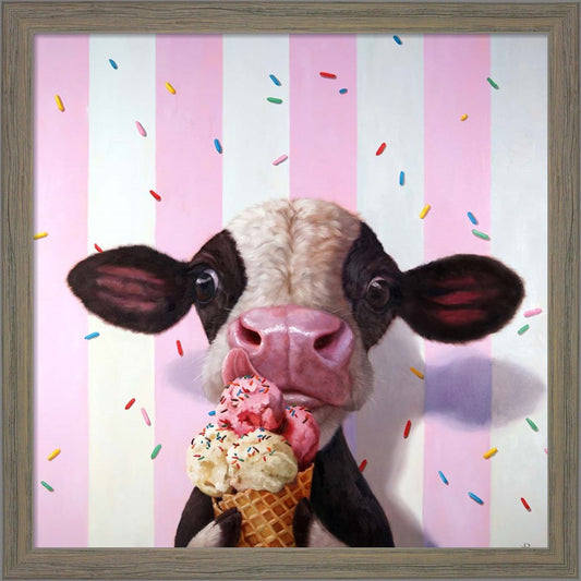 Mooo-Licious by Lucia Heffernan, Framed Art