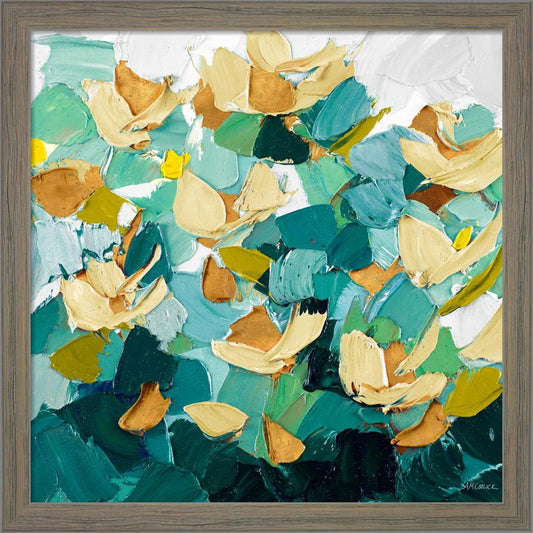 Gold and Teal Dream by Ann Marie Coolick, Framed Art