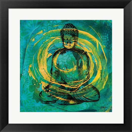 Centered Buddha by Kellie Day, Framed Art