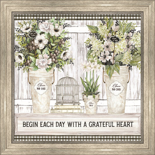 Begin Each day by Cindy Jacobs, Framed Art