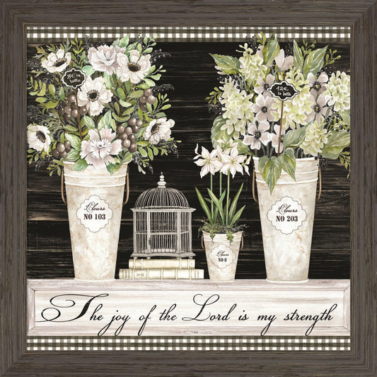 The Joy of the Lord Still Life by Cindy Jacobs, Framed Art