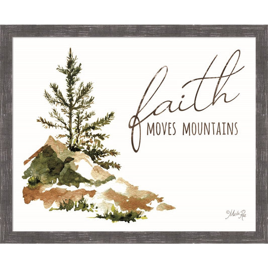 Faith Moves Mountains by Marla Rae, Framed Art