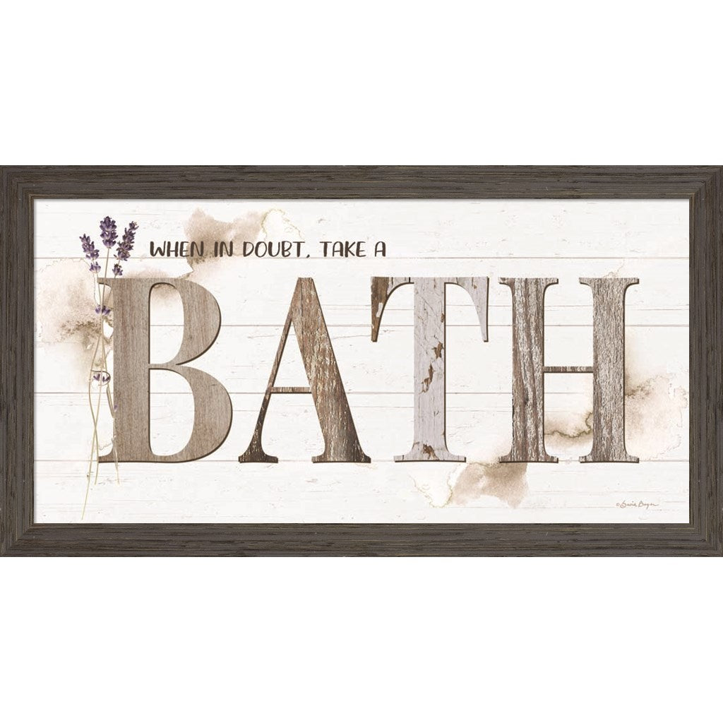 When in Doubt, Take a Bath by Susie Boyer, Framed Art