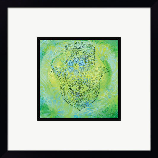 Hamsa Eye by Kellie Day, Framed Art