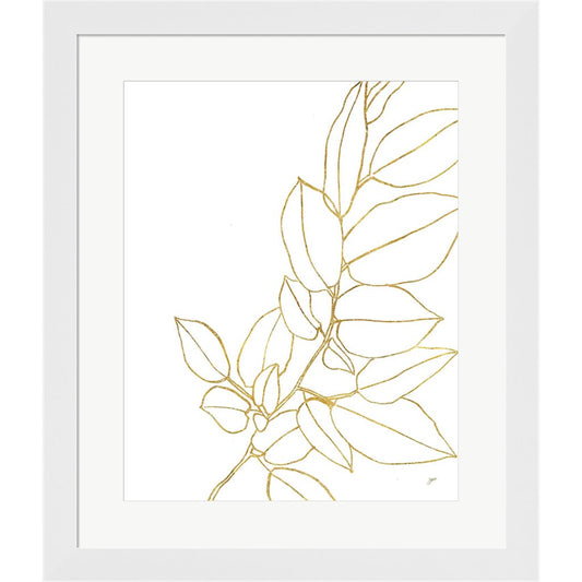 Gold Magnolia Branch II by Karyn Panganiban, Framed Art