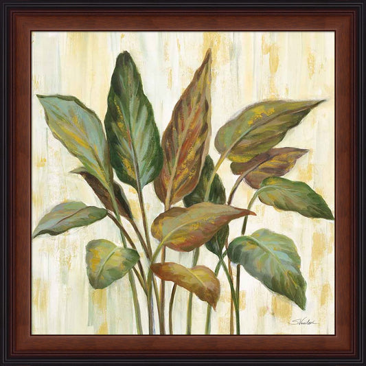 Fall Greenhouse Leaves by Silvia Vassileva, Framed Art