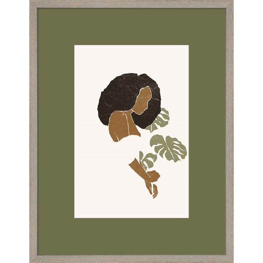 Boho Monstera Leaves I by Yuyu Pont, Framed Art