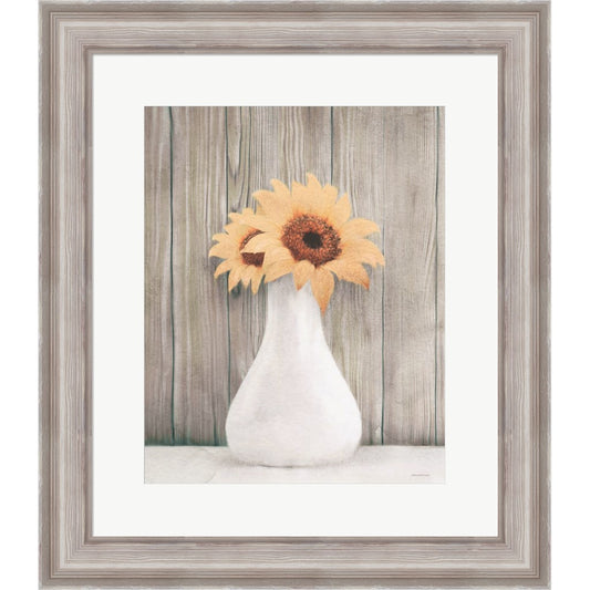 Farmhouse Sunflowers by Bluebird Barn, Framed Art