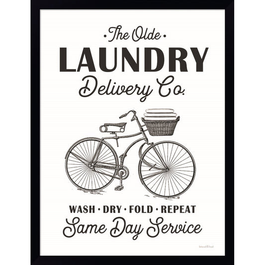 Laundry Delivery Co. by Lettered & Lined, Framed Art