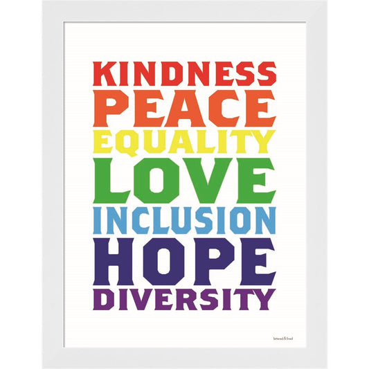 Rainbow Equality by Lettered & Lined, Framed Art