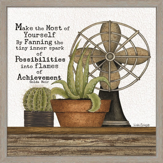 Make the Most of Yourself by Linda Spivey, Framed Art