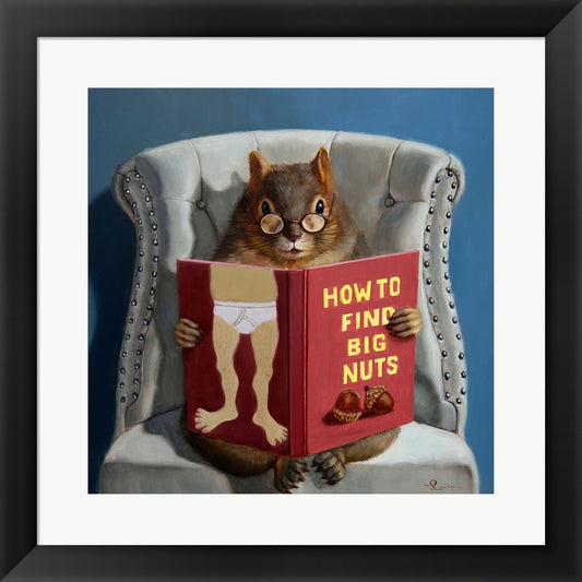 Nut Collecting by Lucia Heffernan, Framed Art