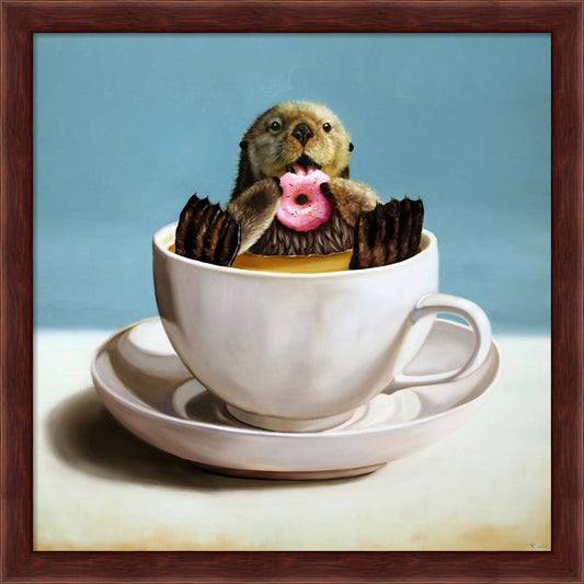 Otterly Delicious by Lucia Heffernan, Framed Art