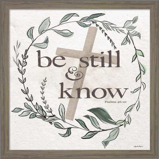 Be Still & Know by Susie Boyer, Framed Art