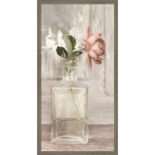 Cottage Peach Rose by Lori Deiter, Framed Art