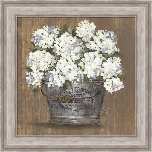 Heavenly Hydrangeas I by Julie Norkus, Framed Art