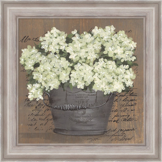 Heavenly Hydrangeas II by Julie Norkus, Framed Art