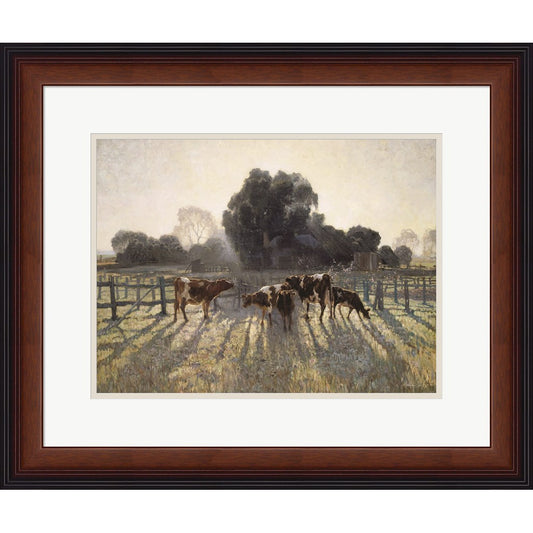 Grazing Cows by Stellar Design Studio, Framed Art