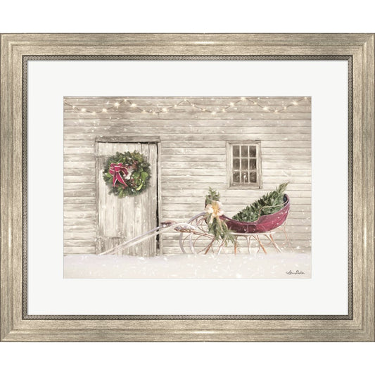 Old Farm Christmas by Lori Deiter, Framed Art