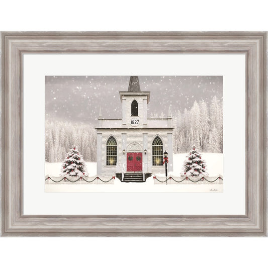 Christmas Church by Lori Deiter, Framed Art