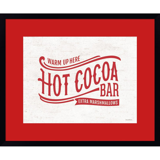 Hot Cocoa Bar by Lettered & Lined, Framed Art