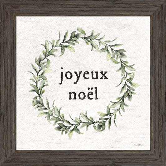 Joyeux Noel by Lettered & Lined, Framed Art