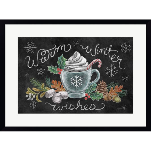 Christmas Chalk VIII by Mary Urban, Framed Art