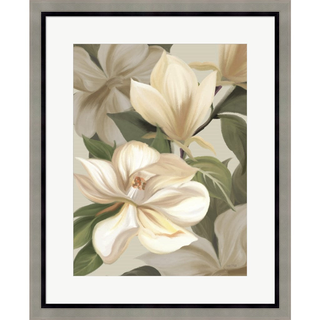 Magnolia Blossoms I by House Fenway, Framed Art