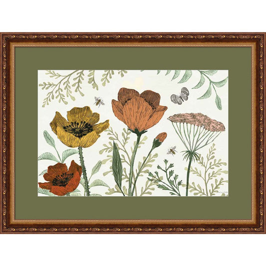 Springtime IV Warm by Sara Zieve Miller, Framed Art