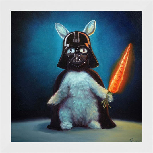 Bunny Vader by Lucia Heffernan, Framed Art