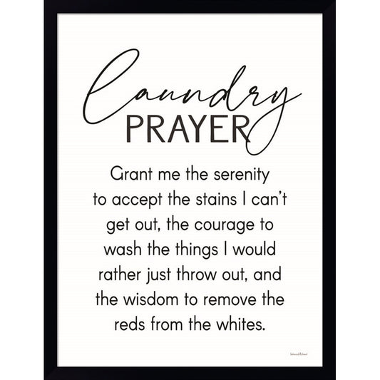 Laundry Prayer by Lettered & Lined, Framed Art