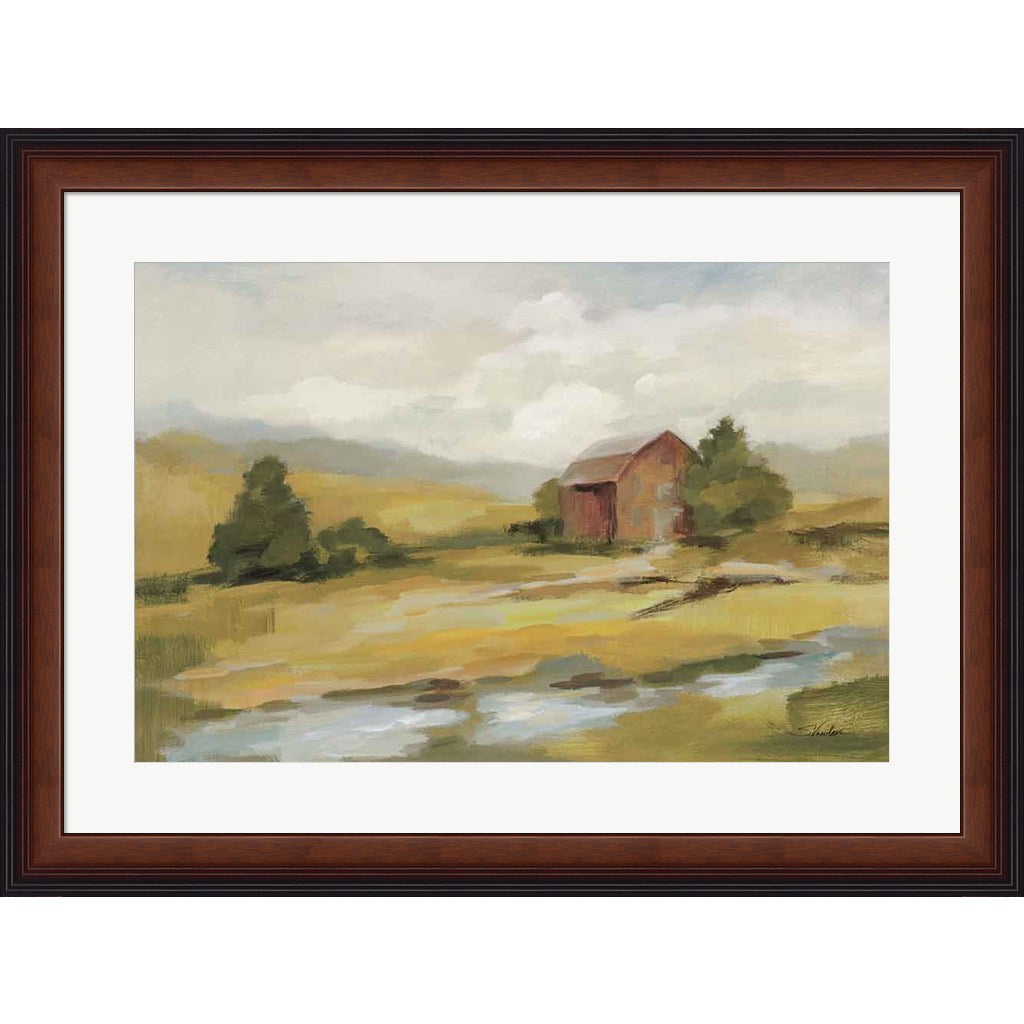 Springtime Farm Neutral by Silvia Vassileva, Framed Art