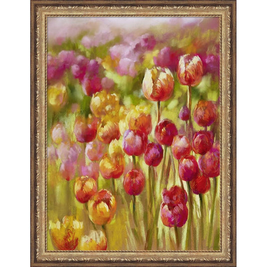 Tulip Sea by Nell Whatmore, Framed Art