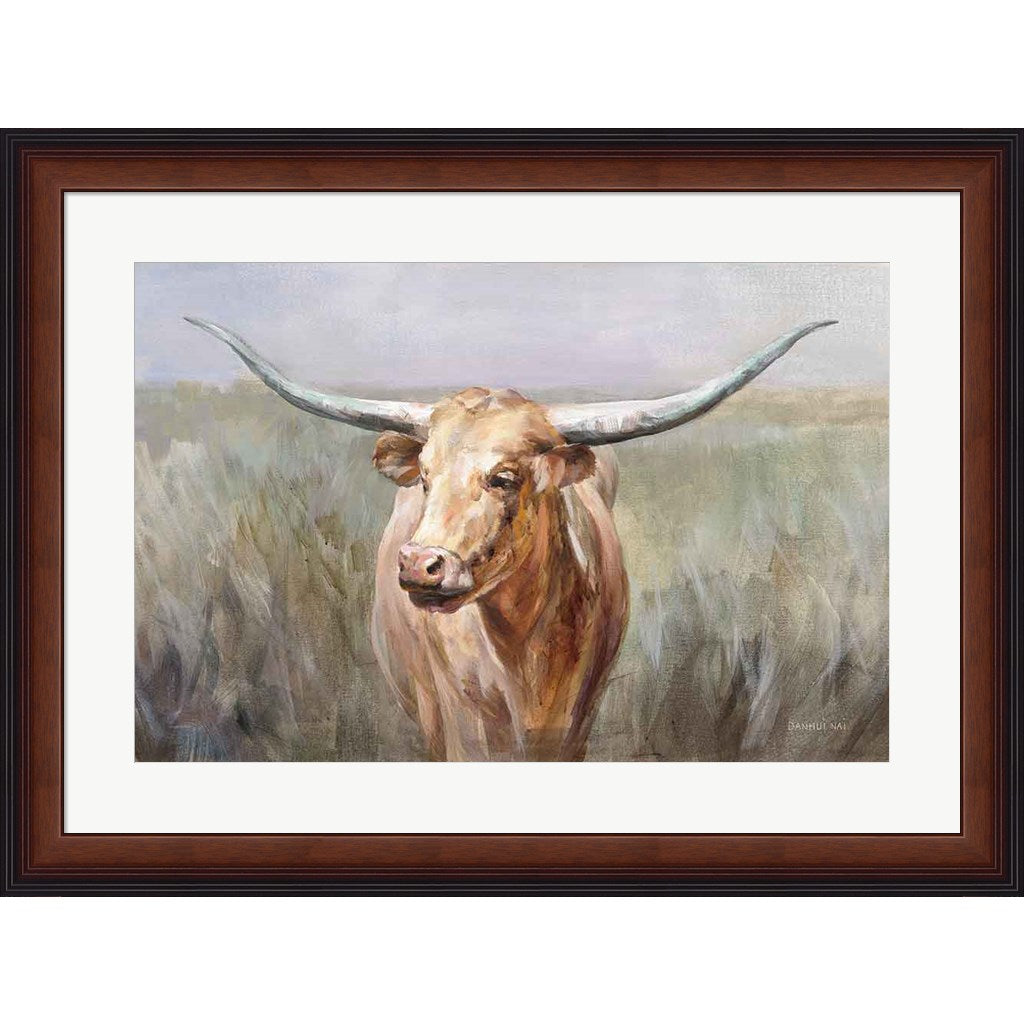 Big Sky Longhorn by Danhui Nai, Framed Art