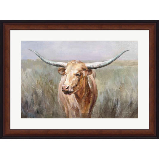 Big Sky Longhorn by Danhui Nai, Framed Art