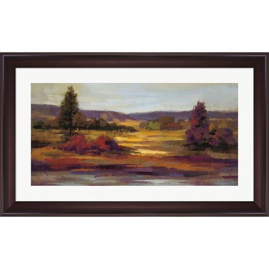 Fall Riverside Crop by Silvia Vassileva, Framed Art