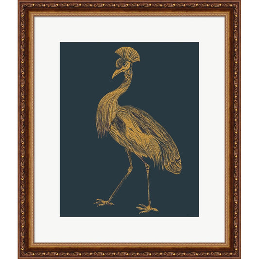 Gilded Crane by Kamdon Kreations, Framed Art